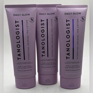 New 3 TANOLOGIST DAILY GLOW Hydrating Gradual Tan Lotion Medium to Dark 8.45oz